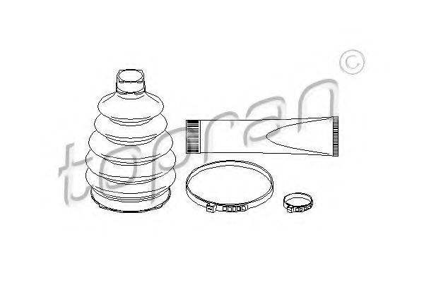TOPRAN 205765 Комплект пильника, приводний вал