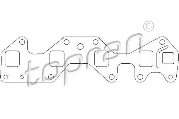 TOPRAN 201689 Прокладка, впускний колектор