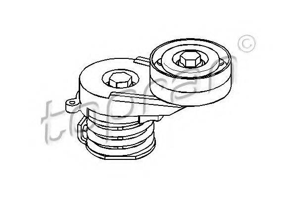 TOPRAN 206901 Натяжний ролик, полікліновий ремінь