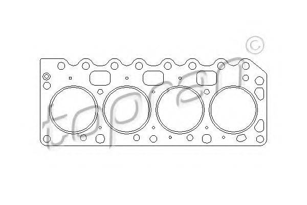 TOPRAN 301654 Прокладка, головка циліндра