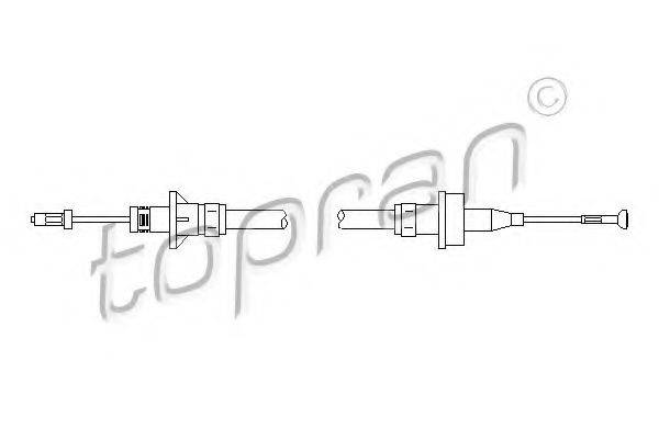 TOPRAN 302769 Трос, управління зчепленням
