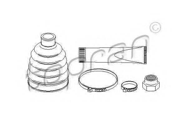TOPRAN 301247 Комплект пильника, приводний вал