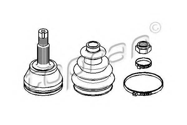 TOPRAN 300886 Шарнірний комплект, приводний вал