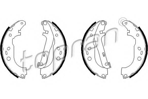 TOPRAN 302289 Комплект гальмівних колодок