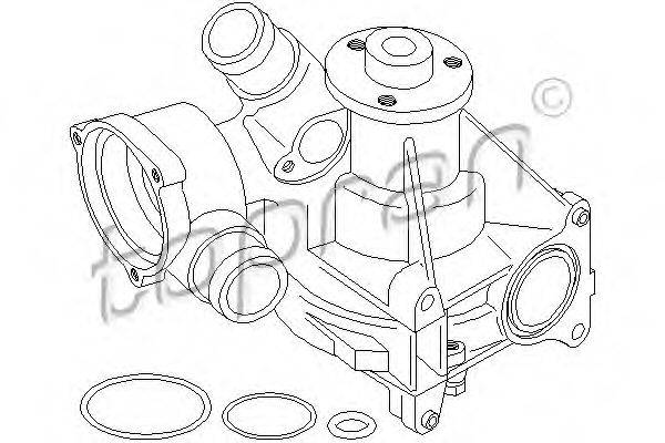 TOPRAN 400404 Водяний насос