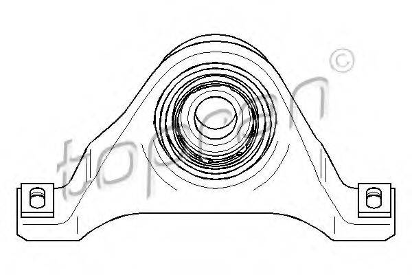 TOPRAN 400082 Підвіска, карданний вал