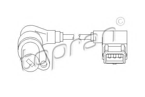 TOPRAN 501296 Датчик частоти обертання, керування двигуном