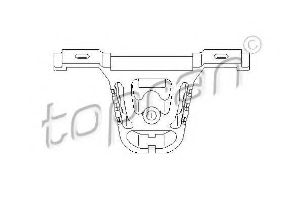 TOPRAN 500176 Кронштейн, глушник