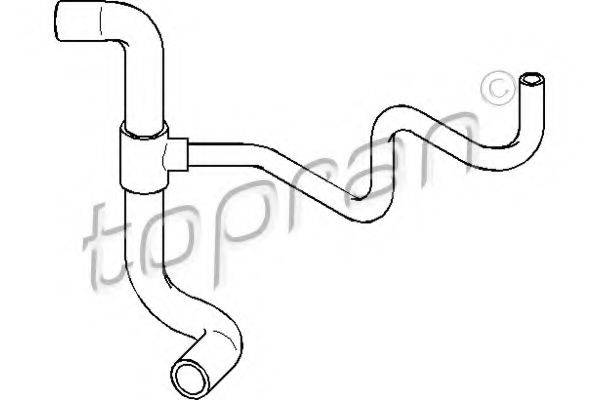 TOPRAN 700505 Шланг радіатора