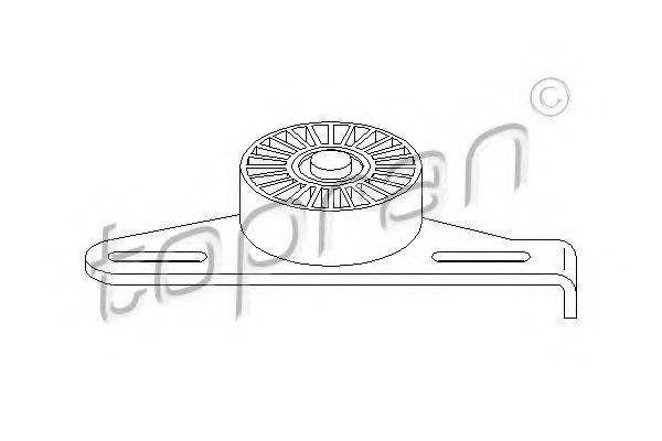 TOPRAN 700226 Натяжний ролик, полікліновий ремінь