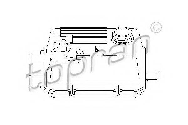 TOPRAN 721993 Компенсаційний бак, охолоджуюча рідина