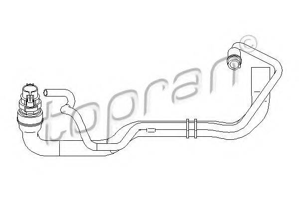 TOPRAN 721451 Шланг радіатора