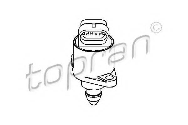 TOPRAN 721460 Поворотна заслінка, підведення повітря