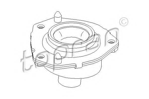 TOPRAN 721072 Опора стійки амортизатора