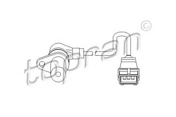TOPRAN 721692 Датчик частоти обертання, керування двигуном