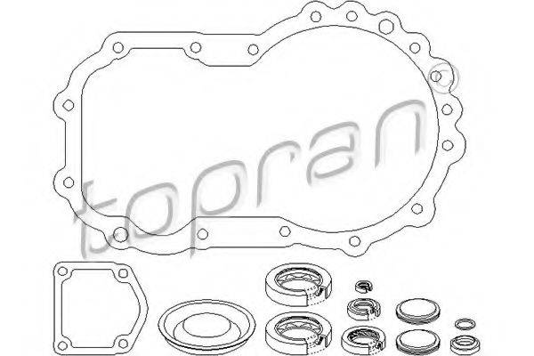 TOPRAN 111408 Комплект прокладок, східчаста коробка
