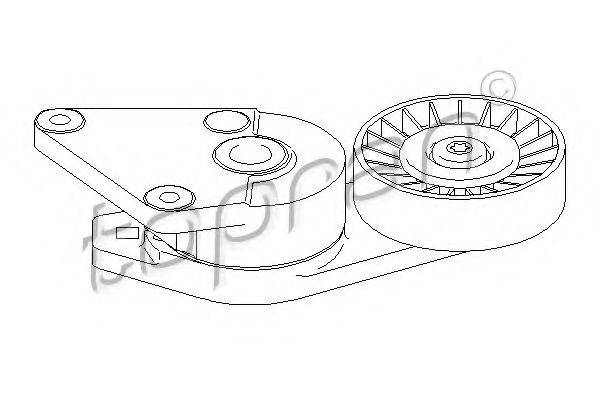 TOPRAN 722409 Натягувач ременя, клинового зубча