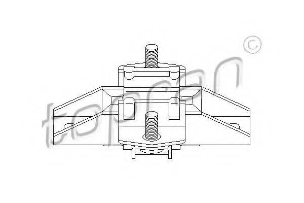 TOPRAN 407827 Підвіска, двигун