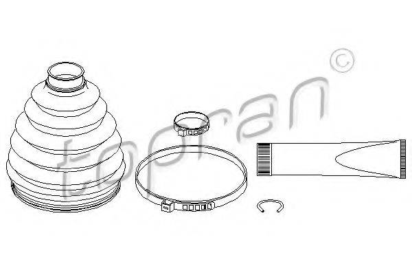 TOPRAN 113350 Комплект пильника, приводний вал