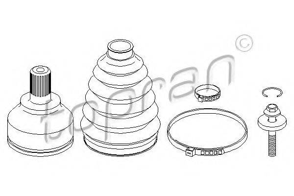 TOPRAN 304007 Шарнірний комплект, приводний вал