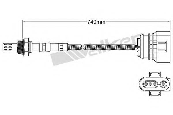 WALKER PRODUCTS 25024147 Лямбда-зонд