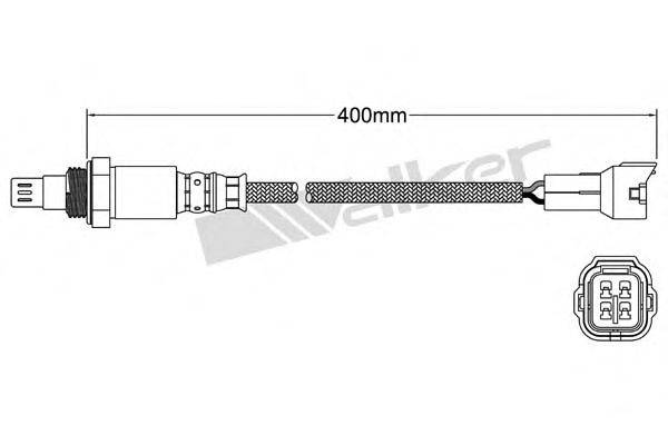 WALKER PRODUCTS 25054034 Лямбда-зонд