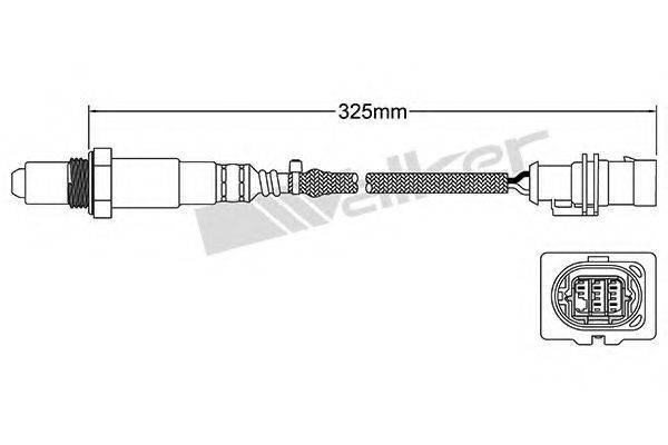 WALKER PRODUCTS 25025107 Лямбда-зонд