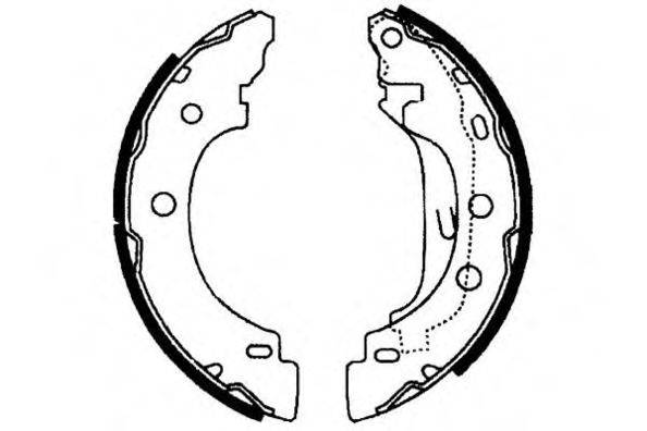 E.T.F. 090577 Комплект гальмівних колодок