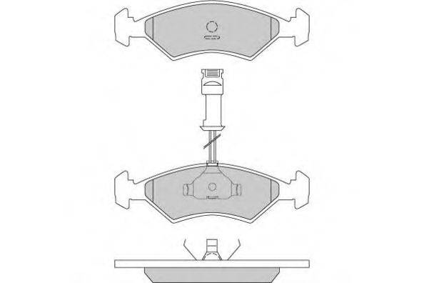 E.T.F. 120163 Комплект гальмівних колодок, дискове гальмо