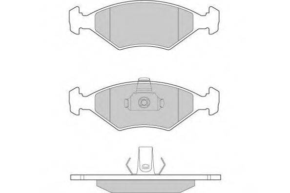 E.T.F. 120959 Комплект гальмівних колодок, дискове гальмо