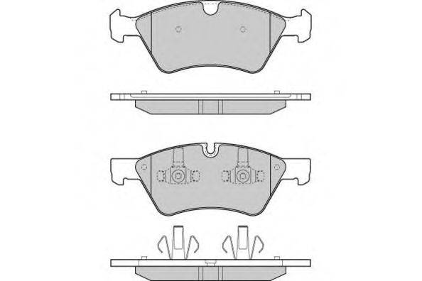 E.T.F. 121279 Комплект гальмівних колодок, дискове гальмо