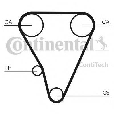 CONTITECH CT555 Ремінь ГРМ