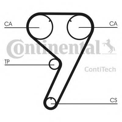 CONTITECH CT608K2 Комплект ременя ГРМ