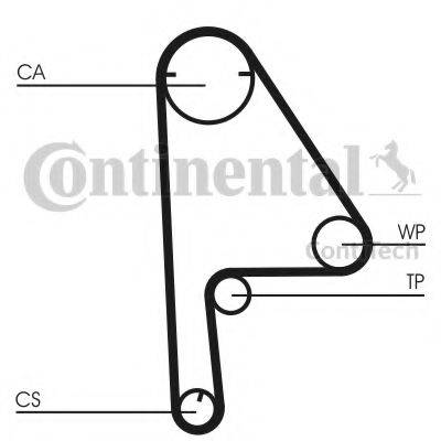 CONTITECH CT1081K1 Комплект ременя ГРМ