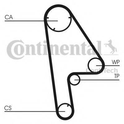 CONTITECH CT763 Ремінь ГРМ