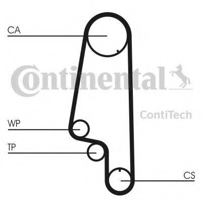 CONTITECH CT845 Ремінь ГРМ