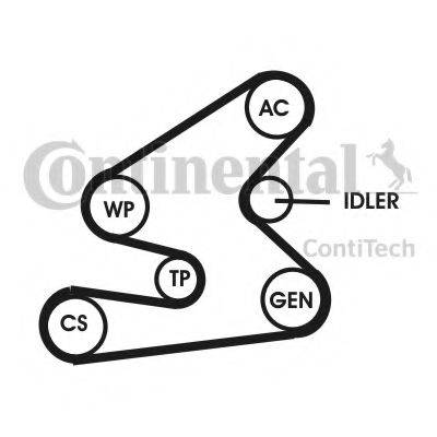 CONTITECH 6PK1600D1 Полікліновий ремінний комплект