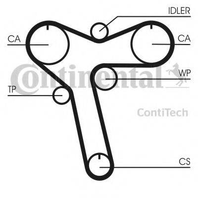 CONTITECH CT1128K1 Комплект ременя ГРМ