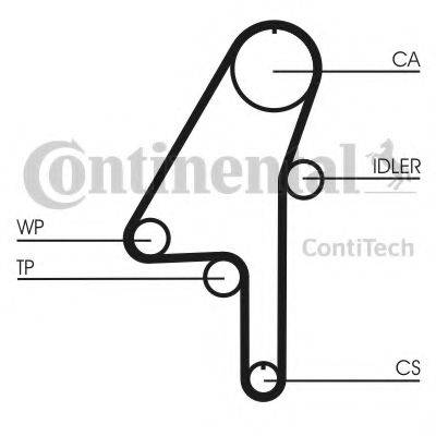 CONTITECH CT1010WP1 Водяний насос + комплект зубчастого ременя