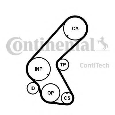 CONTITECH CT1014K5 Комплект ременя ГРМ