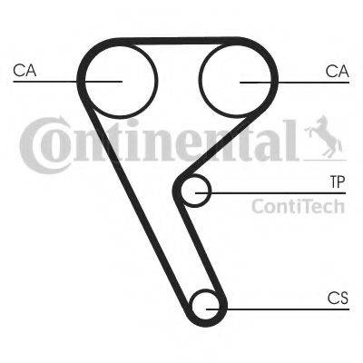 CONTITECH CT1157 Ремінь ГРМ