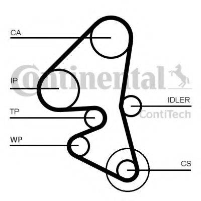 CONTITECH CT1162K1 Комплект ременя ГРМ