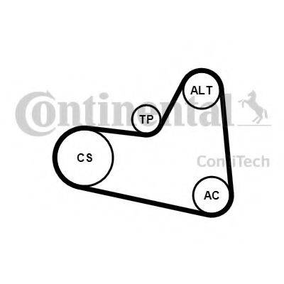 CONTITECH 6PK976K2 Полікліновий ремінний комплект