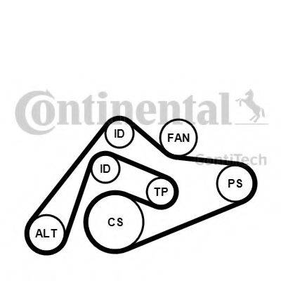 CONTITECH 6PK2404K1 Полікліновий ремінний комплект