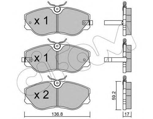 CIFAM 8224910 Комплект гальмівних колодок, дискове гальмо