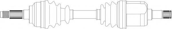 GENERAL RICAMBI MZ3024 Приводний вал