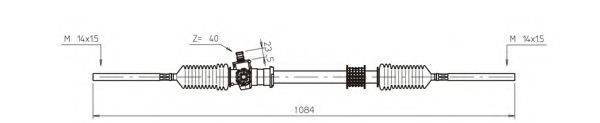 GENERAL RICAMBI RE4028 Рульовий механізм