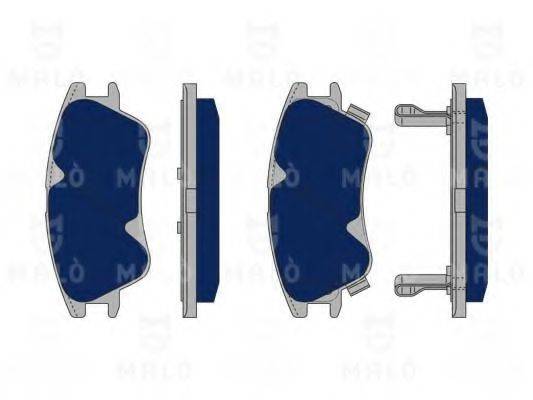 MALO 1050051 Комплект гальмівних колодок, дискове гальмо
