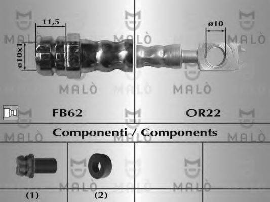 MALO 80008 Гальмівний шланг