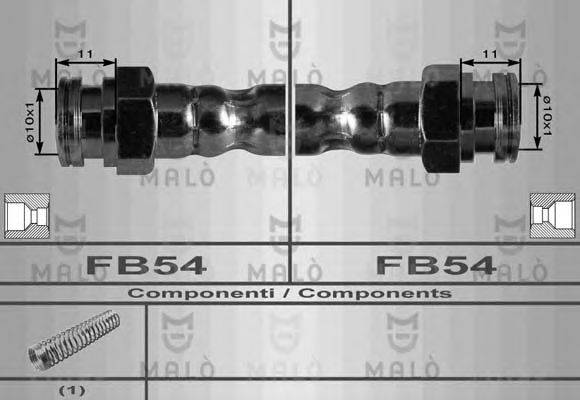 MALO 80029 Гальмівний шланг